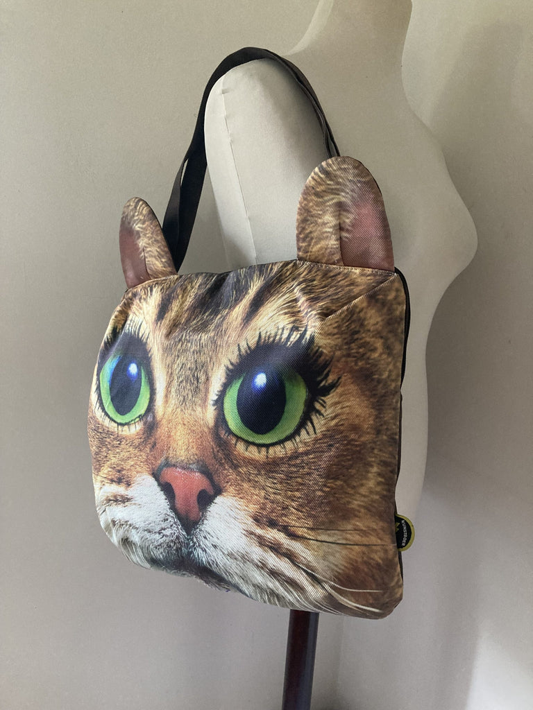 ねこショッピングバッグ ネコフェイス