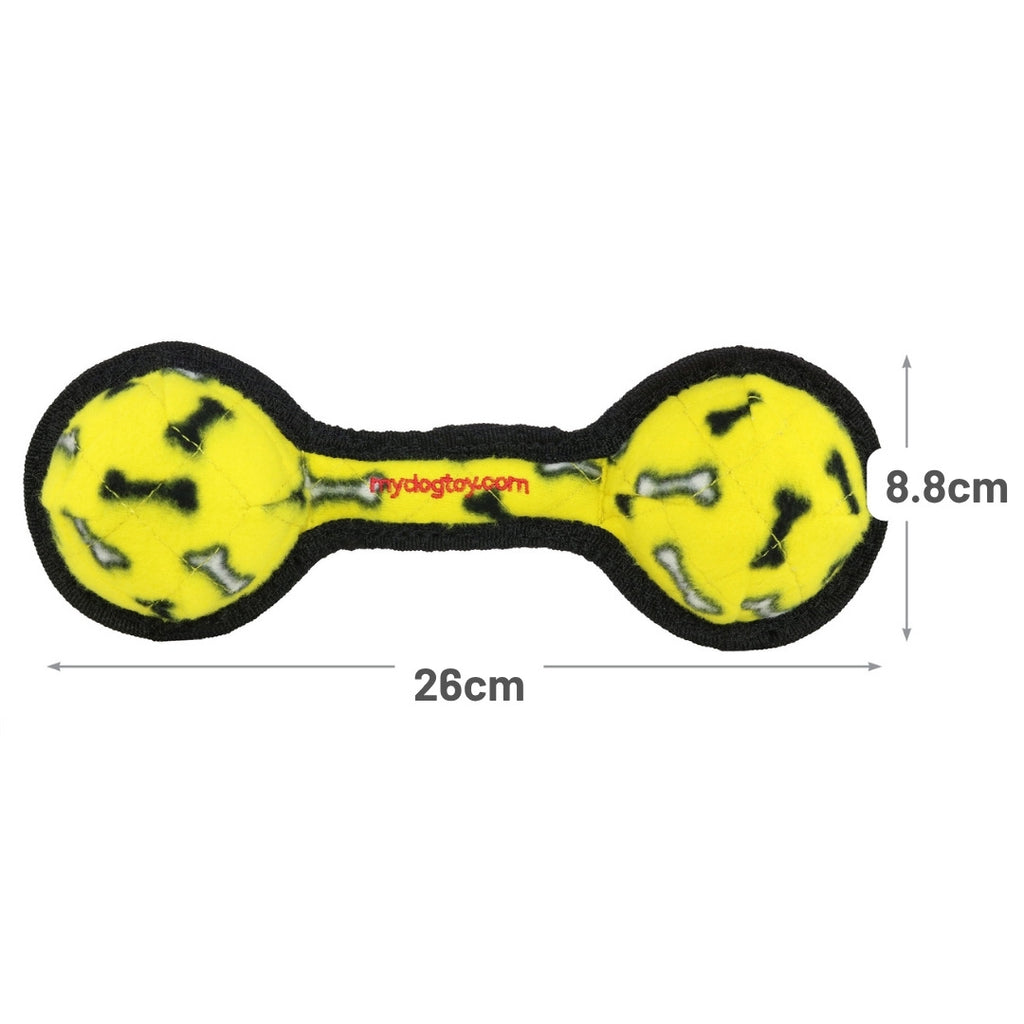 ジュニア　2ボールタグ　イエロー　ボーン柄