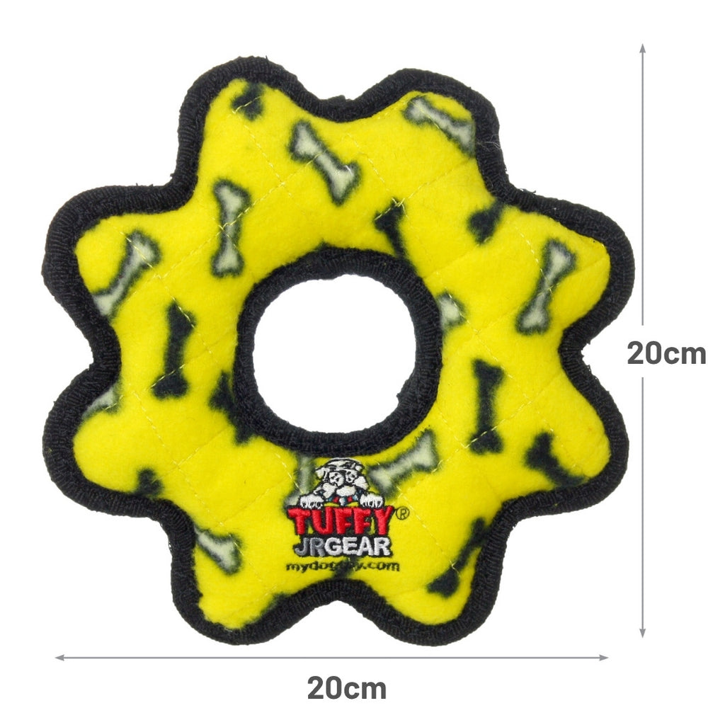 ジュニア　ギザギザリング　イエロー　ボーン柄