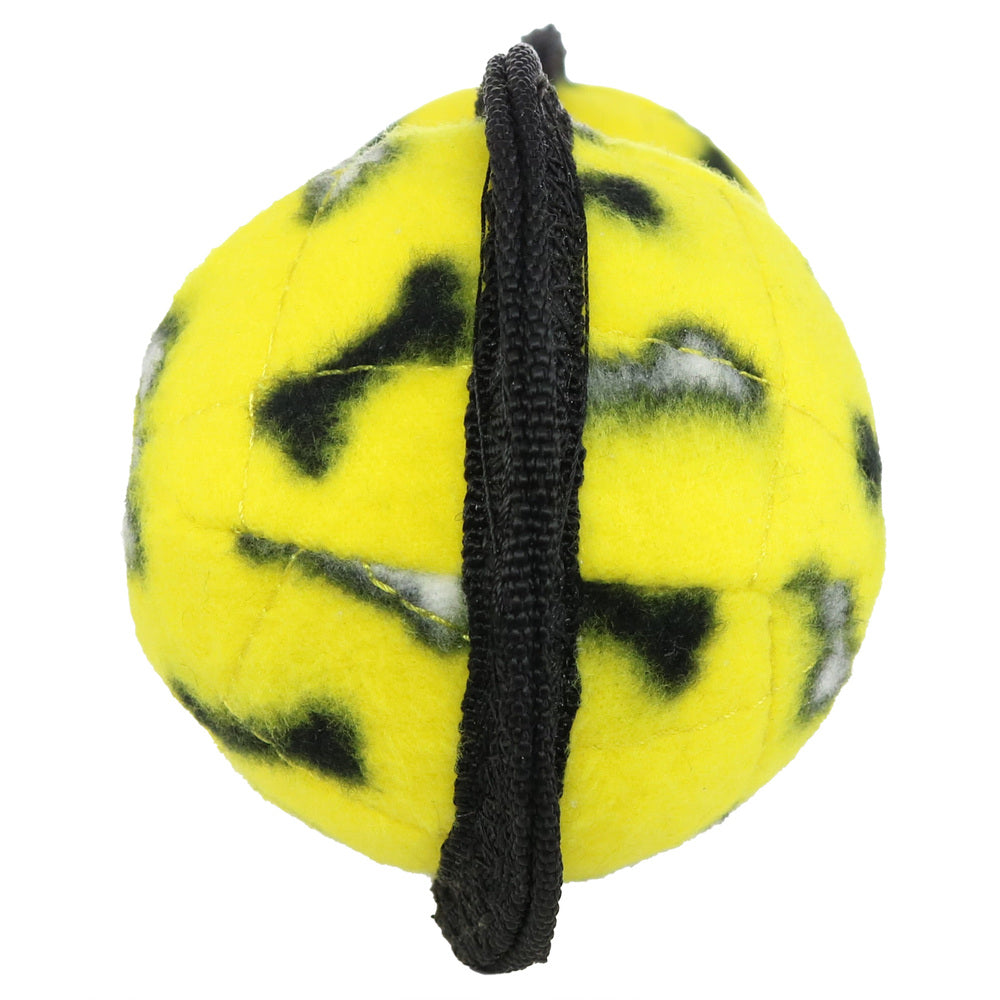 ジュニア　2ボールタグ　イエロー　ボーン柄