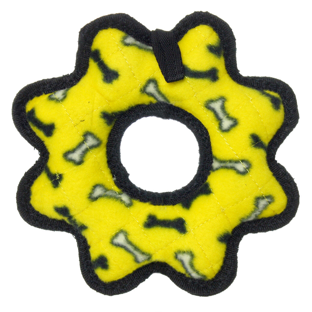 ジュニア　ギザギザリング　イエロー　ボーン柄