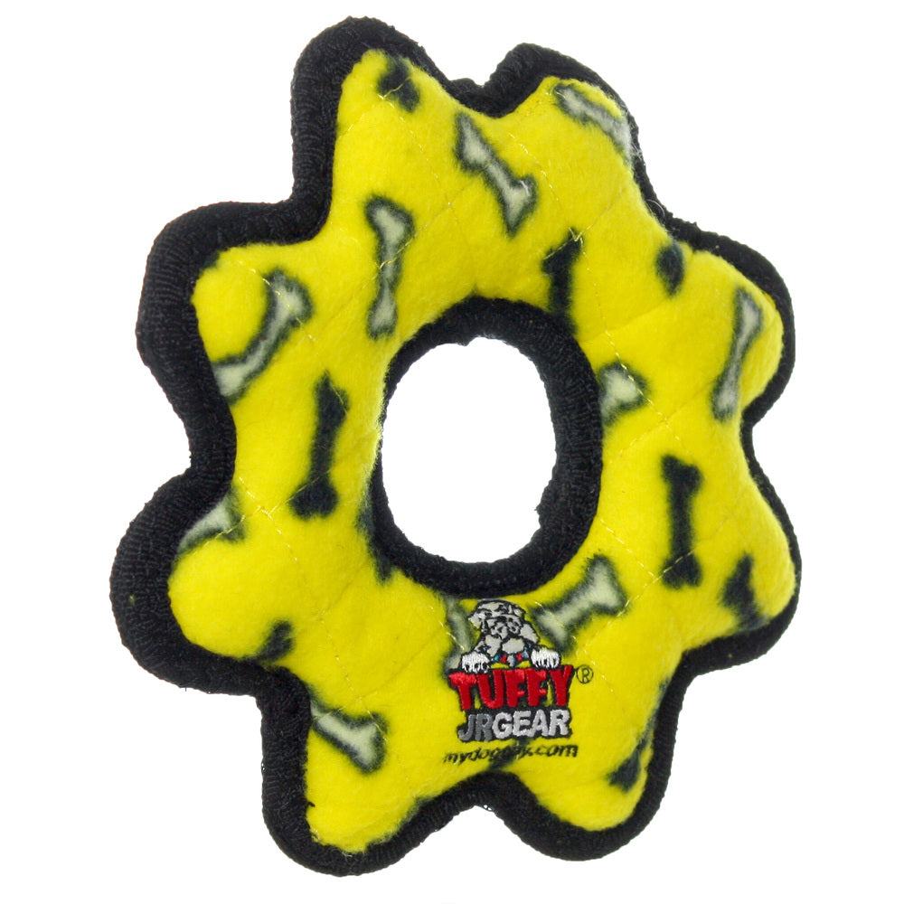 ジュニア　ギザギザリング　イエロー　ボーン柄